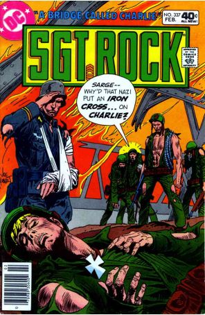 Sgt. Rock 337 published by DC with cover art by Joe Kubert