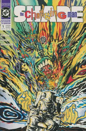 Shade, The Changing Man (2nd Series) 1 published by DC with cover art by Brendan McCarthy