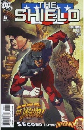 The Shield 5 published by DC with cover art by Sami Basri