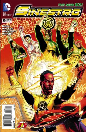 Sinestro 9A published by DC with cover art by Ethan Van Sciver