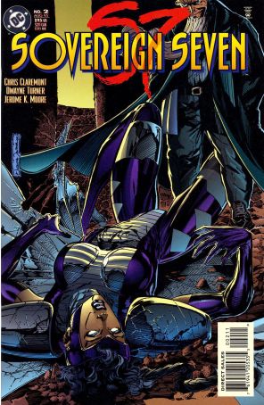 Sovereign Seven 2 published by DC with cover art by Dwayne Turner