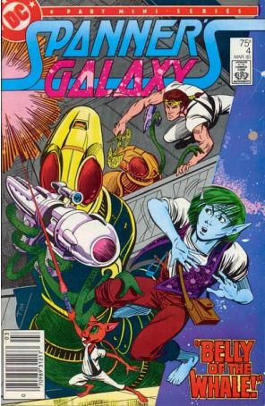 Spanner's Galaxy 4 (Newsstand) published by DC with cover art by Tom Mandrake