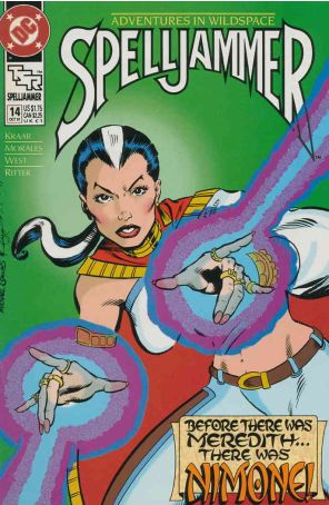 Spelljammer 14 published by DC with cover art by Mike Collins