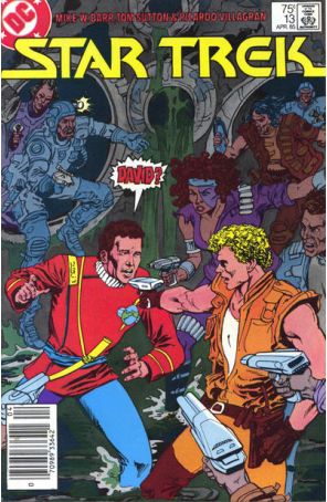 Star Trek (3rd Series) 13 (Newsstand) published by DC with cover art by Tom Sutton
