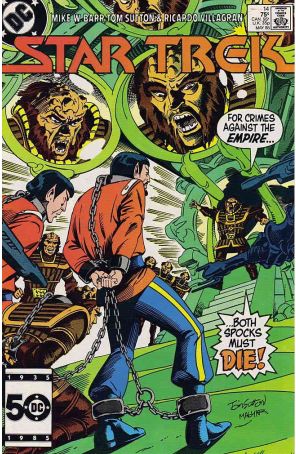 Star Trek (3rd Series) 14 published by DC with cover art by Tom Sutton