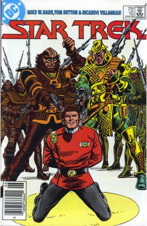 Star Trek (3rd Series) 15 (Newsstand) published by DC with cover art by Tom Sutton