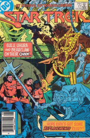 Star Trek (3rd Series) 17 (Newsstand) published by DC with cover art by Tom Sutton