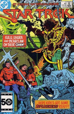 Star Trek (3rd Series) 17 published by DC with cover art by Tom Sutton