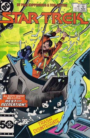 Star Trek (3rd Series) 18 published by DC with cover art by Tom Sutton