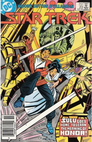 Star Trek (3rd Series) 20 (Newsstand) published by DC with cover art by Tom Sutton