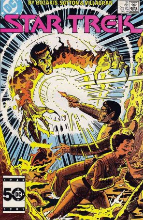 Star Trek (3rd Series) 21 published by DC with cover art by Tom Sutton