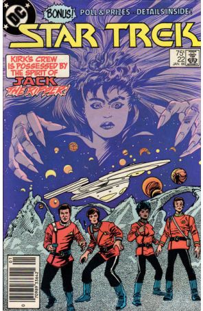 Star Trek (3rd Series) 22 (Newsstand) published by DC with cover art by Tom Sutton