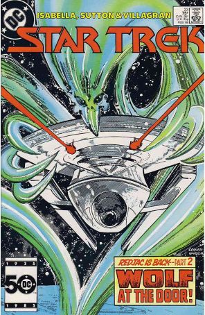 Star Trek (3rd Series) 23 published by DC with cover art by Denys Cowan