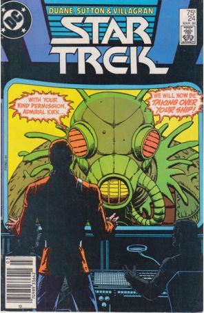Star Trek (3rd Series) 24 (Newsstand) published by DC with cover art by Jim Starlin