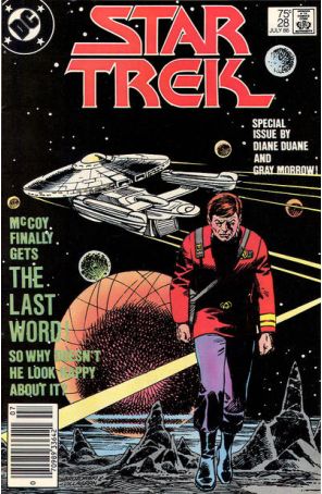 Star Trek (3rd Series) 28 (Newsstand) published by DC with cover art by Joe Brozowski