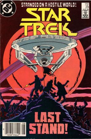 Star Trek (3rd Series) 29 (Newsstand) published by DC with cover art by Joe Brozowski