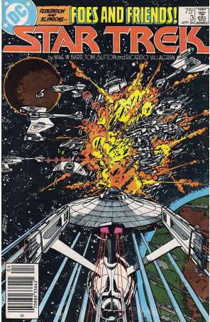 Star Trek (3rd Series) 3 (Newsstand) published by DC with cover art by George Pérez