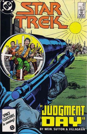 Star Trek (3rd Series) 32 published by DC with cover art by Ed Barrato