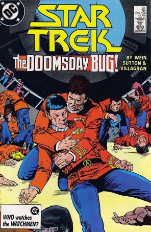 Star Trek (3rd Series) 34 published by DC with cover art by Joe Brozowski