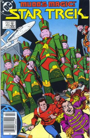 Star Trek (3rd Series) 40 (Newsstand) published by DC with cover art by Joe Brozowski