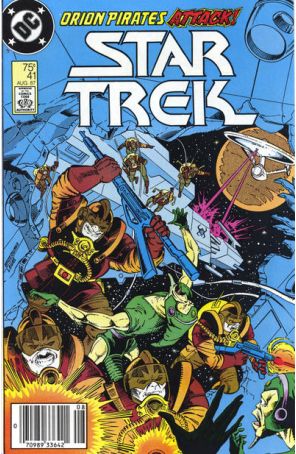 Star Trek (3rd Series) 41 (Newsstand) published by DC with cover art by Joe Brozowski