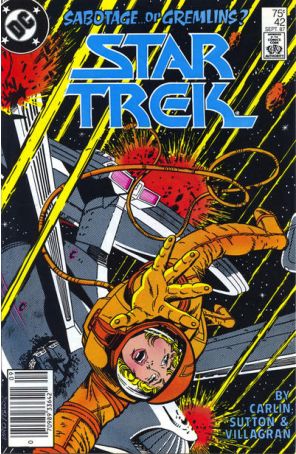 Star Trek (3rd Series) 42 (Newsstand) published by DC with cover art by Joe Brozowski