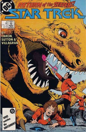 Star Trek (3rd Series) 43 published by DC with cover art by Joe Brozowski