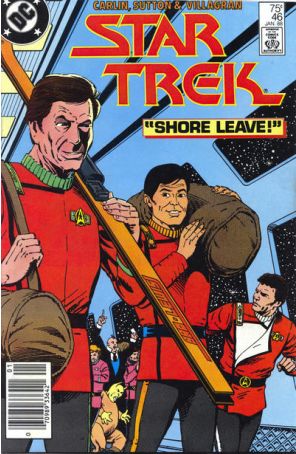 Star Trek (3rd Series) 46 (Newsstand) published by DC with cover art by Joe Brozowski