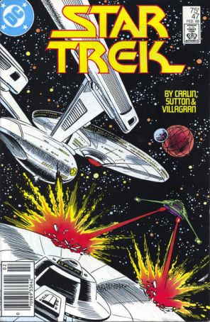 Star Trek (3rd Series) 47 (Newsstand) published by DC with cover art by Joe Brozowski