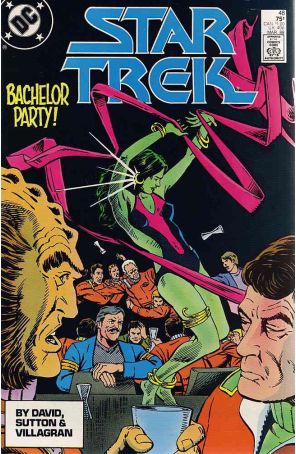Star Trek (3rd Series) 48 published by DC with cover art by Joe Brozowski