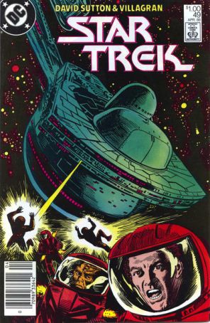 Star Trek (3rd Series) 49 (Newsstand) published by DC with cover art by Joe Brozowski