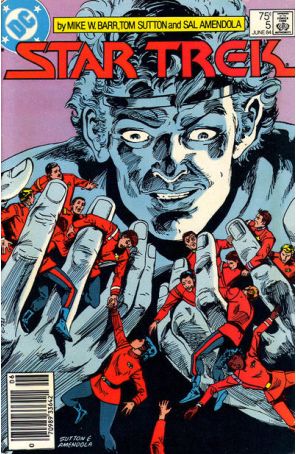 Star Trek (3rd Series) 5 (Newsstand) published by DC with cover art by Tom Sutton