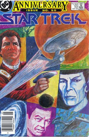 Star Trek (3rd Series) 50 (Newsstand) published by DC with cover art by Ed Hannigan