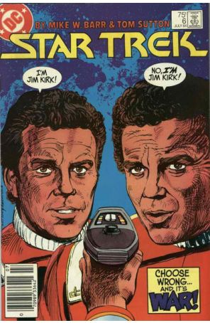 Star Trek (3rd Series) 6 (Newsstand) published by DC with cover art by Tom Sutton