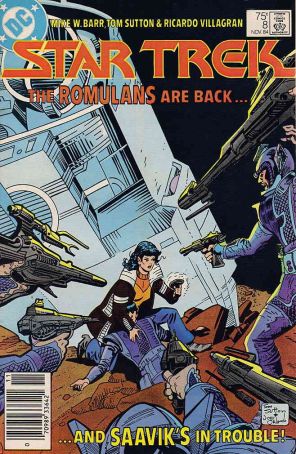 Star Trek (3rd Series) 8 (Newsstand) published by DC with cover art by Tom Sutton