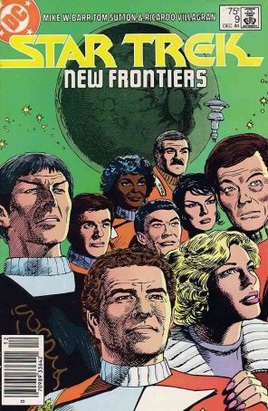Star Trek (3rd Series) 9 (Newsstand) published by DC with cover art by Tom Sutton
