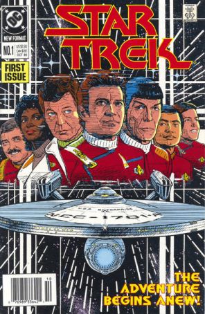 Star Trek (4th Series) 1 (Newsstand) published by DC with cover art by Jerome Moore