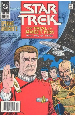 Star Trek (4th Series) 10 (Newsstand) published by DC with cover art by Mark D. Bright