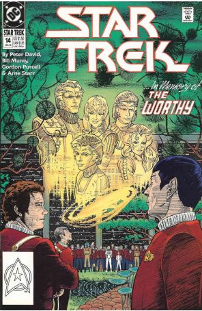 Star Trek (4th Series) 14 published by DC with cover art by Jerome Moore