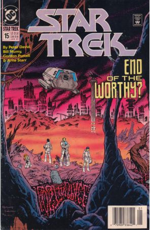 Star Trek (4th Series) 15 (Newsstand) published by DC with cover art by Jerome Moore