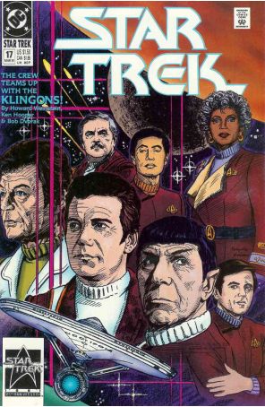 Star Trek (4th Series) 17 published by DC with cover art by Jerome Moore