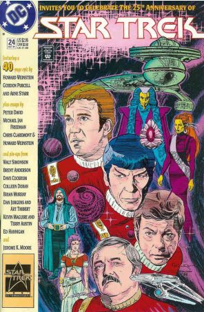 Star Trek (4th Series) 24 published by DC with cover art by Jerome Moore
