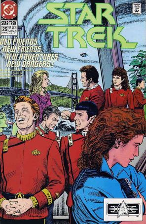 Star Trek (4th Series) 25 published by DC with cover art by Jerome Moore