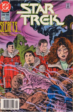 Star Trek (4th Series) 27 (Newsstand) published by DC with cover art by Jerome Moore