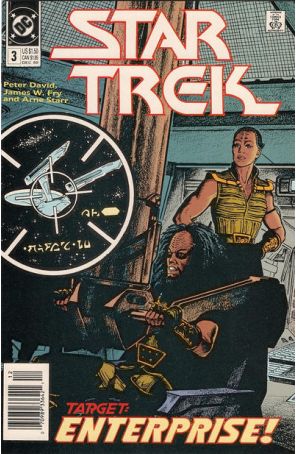 Star Trek (4th Series) 3 (Newsstand) published by DC with cover art by Jerome Moore