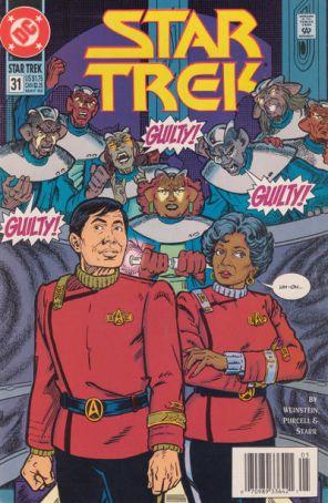 Star Trek (4th Series) 31 (Newsstand) published by DC with cover art by Jerome Moore