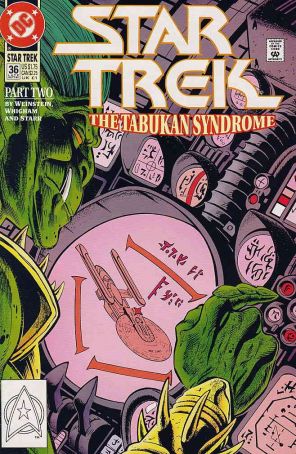 Star Trek (4th Series) 36 published by DC with cover art by Jerome Moore