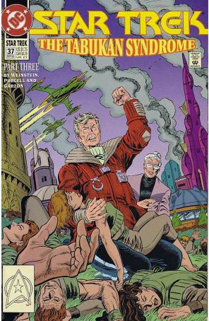 Star Trek (4th Series) 37 published by DC with cover art by Jerome Moore