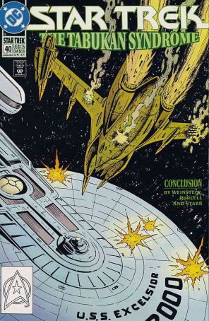 Star Trek (4th Series) 40 published by DC with cover art by Jerome Moore
