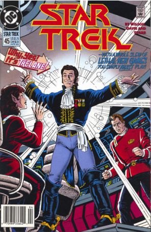 Star Trek (4th Series) 45 (Newsstand) published by DC with cover art by Rod Whigham